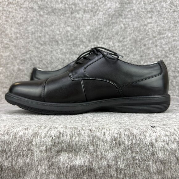 ✅Nunn Bush Melvin Street Oxfords Mens 13M Black Leather Cap-Toe KORE Technology - Picture 9 of 12